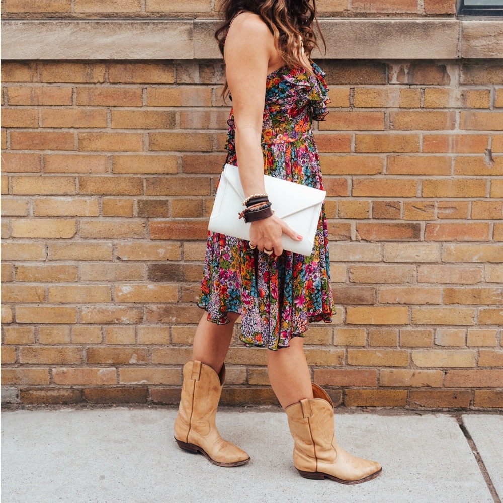 Midnight Garden Ruffle Slip Dress - Picture 2 of 4